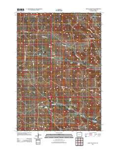 White Tail Butte 2012 topographic map thumbnail