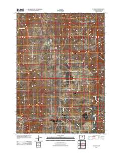 TTT Ranch 2012 topographic map thumbnail