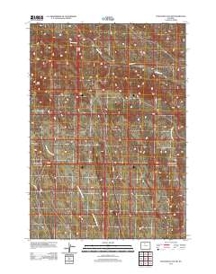 Schuster Flats NW 2012 topographic map thumbnail