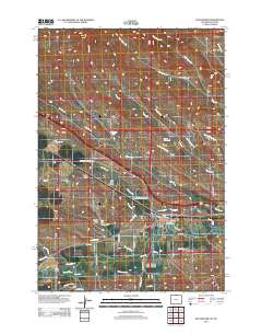 Ranchester 2012 topographic map thumbnail