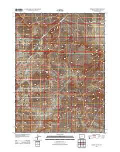 Whiskey Buttes 2012 topographic map thumbnail