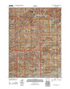 Shute Creek Lake 2012 topographic map thumbnail