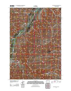 Meeteetse East 2012 topographic map thumbnail