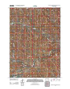 Threemile Creek Reservoir 2012 topographic map thumbnail