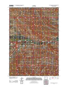 Rattlesnake Gulch 2012 topographic map thumbnail