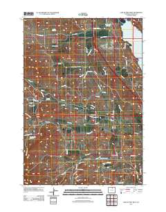 Lake De Smet West 2012 topographic map thumbnail