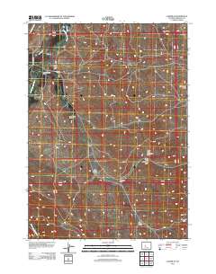 Lander SE 2012 topographic map thumbnail