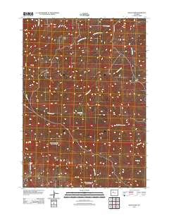 Kates Basin 2012 topographic map thumbnail