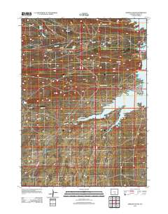 Seminoe Dam SW 2012 topographic map thumbnail