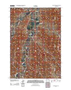 Cabin Creek SE 2012 topographic map thumbnail