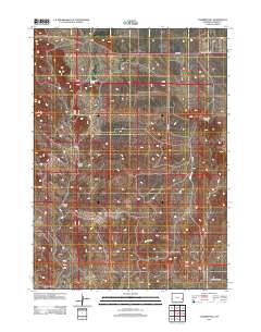 Casebier Hill 2012 topographic map thumbnail