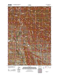 Bargee 2012 topographic map thumbnail