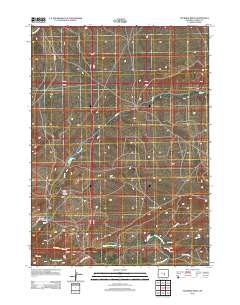 Fourmile Ridge 2012 topographic map thumbnail