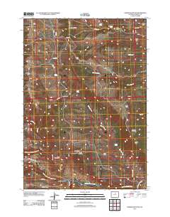 Fraker Mountain 2012 topographic map thumbnail