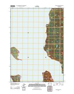 Frank Island 2012 topographic map thumbnail