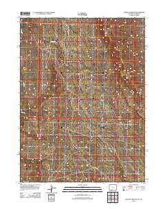 Chicken Creek SE 2012 topographic map thumbnail