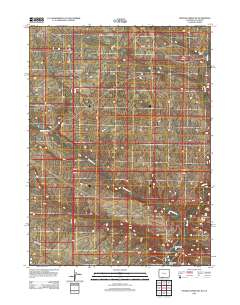 Chicken Creek SW 2012 topographic map thumbnail