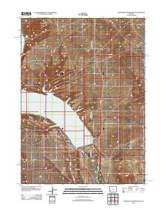 Fontenelle Reservoir SE 2012 topographic map thumbnail