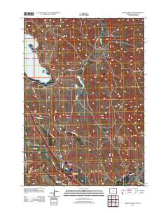 Lake De Smet East 2012 topographic map thumbnail