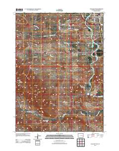Chalk Buttes 2012 topographic map thumbnail