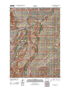 Chapman Bench 2012 topographic map thumbnail