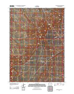 Dishpan Butte 2012 topographic map thumbnail