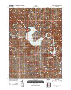 Guernsey Reservoir 2012 topographic map thumbnail