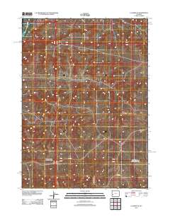 La Barge SE 2012 topographic map thumbnail