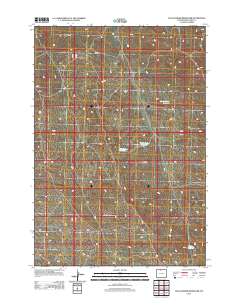 Jack Horner Reservoir 2012 topographic map thumbnail