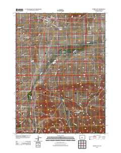 Jeffrey City 2012 topographic map thumbnail