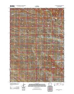 Lookout Butte 2012 topographic map thumbnail