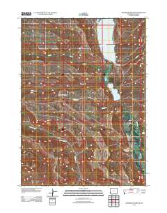 Kemmerer Reservoir 2012 topographic map thumbnail