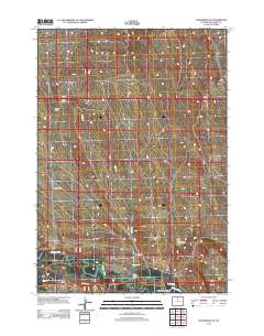 Manderson SE 2012 topographic map thumbnail