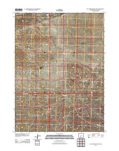 Lost Creek Butte NW 2012 topographic map thumbnail