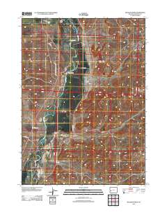 Milleson Draw 2012 topographic map thumbnail