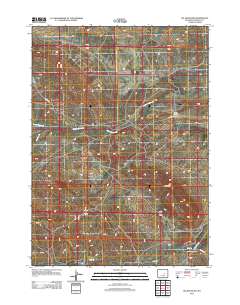 Oil Mountain 2012 topographic map thumbnail