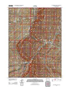 Mud Springs Ranch 2012 topographic map thumbnail