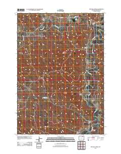Mitchell Draw 2012 topographic map thumbnail