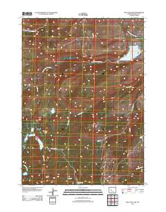 Moccasin Lake 2012 topographic map thumbnail