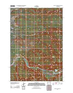 Mount Jackson 2012 topographic map thumbnail