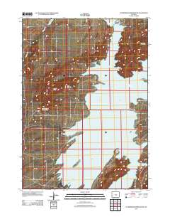 Pathfinder Reservoir NW 2012 topographic map thumbnail