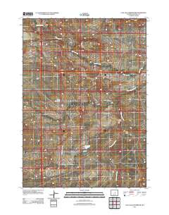Cave Gulch Reservoir 2012 topographic map thumbnail