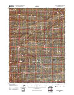 Sand Butte Rim SE 2012 topographic map thumbnail