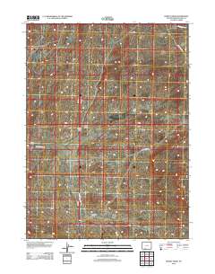 Burley Draw 2012 topographic map thumbnail