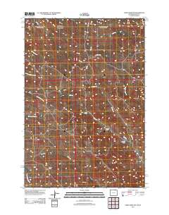 Cabin Creek NW 2012 topographic map thumbnail