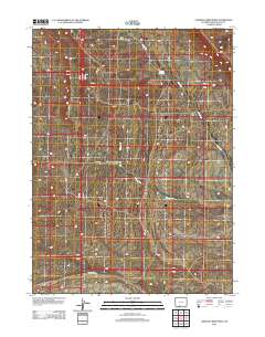 Chicken Creek West 2012 topographic map thumbnail