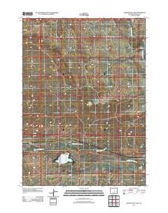 Burlington Lake 2012 topographic map thumbnail