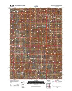 Dead Woman Crossing 2012 topographic map thumbnail