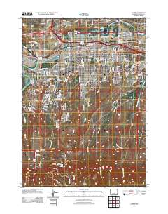 Casper 2012 topographic map thumbnail