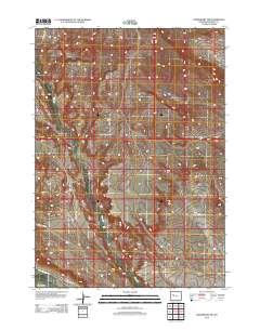 Crowheart NW 2012 topographic map thumbnail
